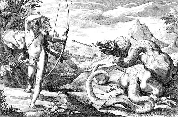 Phoebus Kills the Python and Sees Daphne